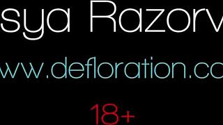 Firm Tits Petite Virgin Razorvalo Endures Raw Casting Defloration Fuck!
