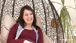 beautiful german amateur fucks dildo in doktorspiele solo