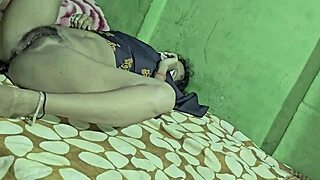 sexy girlfriend enjoys time with indian boyfriend intimately