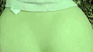 we stopped hiking for outdoor creampie in the public park doggystyle.