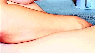 LEAKED! Busty 18yo Japanese intern slut pauses for cock in storage room!