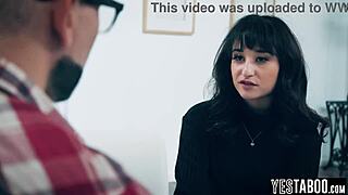 caring stepdad pounds horny teen stepdaughter's hairy pussy doggystyle