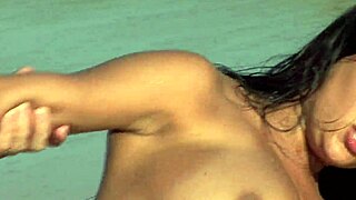 two cocks pounding babaloo's wet holes double style