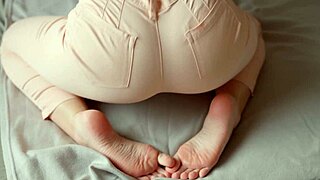 Amateur Stepsis Jeans Ripped For Hard Doggystyle Pussy Fuck