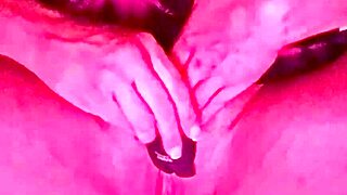 She flashes tight pussy up close showing every detail