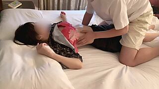 hey before sightseeing we got sweet intense creampie sex in hotel loving every bit