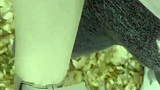 we stopped hiking for outdoor creampie in the public park doggystyle.