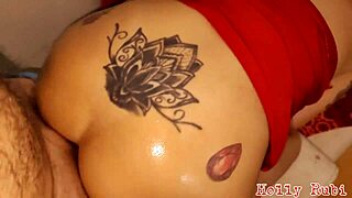 crazy skinny redhead mature passes anal test with creampie in narrow ass tattooed