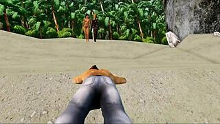 stranded sailor dives into twisted cartoon fantasy dessert island!