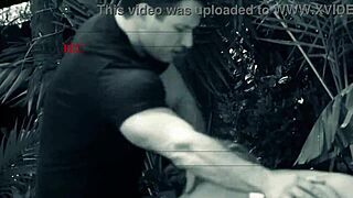 Aubrey Adams Rubs Pussy Then Fucks Monster Cock Outdoors In Heels