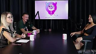 WATCH Val Mineirinha's Wild Bora Cast Comp with Bruna Carlos in Sheer Red!