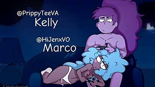 Kelly bounces big ass in Star vs Evil sex