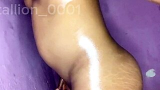 i squirt hard trying to fuck my fat toys anally oiled up