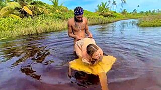 gay couple flashes big asses bareback fucking outdoor exhibitionist style caught wild