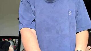 A young brunette gives her first deepthroat blowjob to a massive cock.