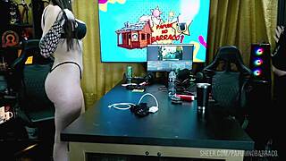 victoria camargo bends over spreads pussy for fingering and licking