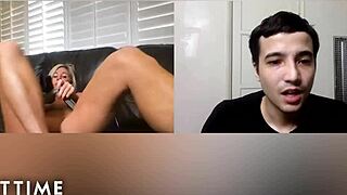 mature payton hall fingers ass craving step-grandson's young meat deep inside her