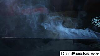 hot goth vampire dani fingers her big tits and ass 😈🖤