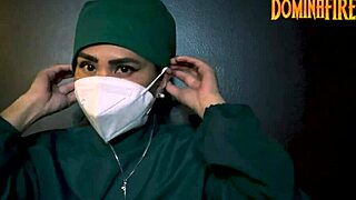 i can't resist stroking my cock with tight latex gloves in extreme fetish play