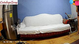 backstage big ass latina model in sexy lingerie gettin ready for hot action