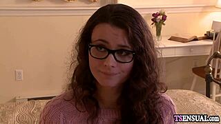 check out this cute busty shemale taking hard cock deep in her tight ass