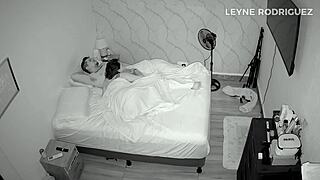 StepMom Caught Filming Stepson's Huge Cock Creampie in Bedroom Taboo!