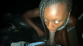 She sneaks outside for BBC... sloppy riding in the car 🚗💦