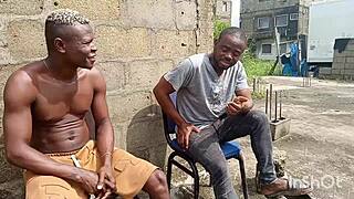 African Mum Screams Feeling Her Curvy Fat Body While Neighbor Peeps Homemade Beautiful Black Neighbor Action!