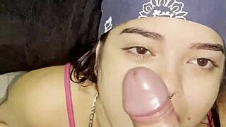 perfect blowjob then hot ride cum deep inside