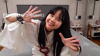 romantic sex with kimono girl gets hot and steamy 😍💦