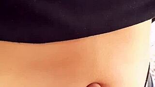 sexy latina's fetish belly begs for my hungry admiration