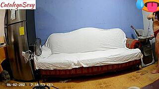 backstage big ass latina model in sexy lingerie gettin ready for hot action