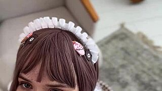 Petite Cosplay Nerd's Cute Diaper Play