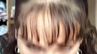 Slutty fat-ass trans melody sucks cock, rides hard, and gapes wide.