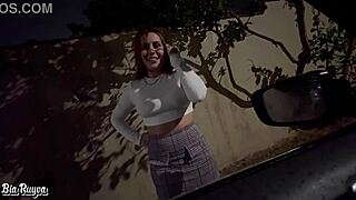 hey, that prostitute handles his huge cock outdoors right?