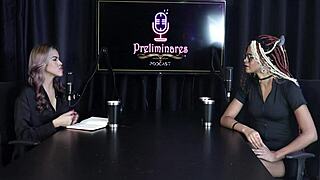 Naomi Campos chats hairy women backlash in sheer red lingerie