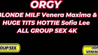 Curvy Milf Venera Rides Huge Cocks In Wild Orgy With Deepthroat And Cum Swaps!