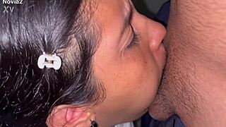 you like watching me gag on cock trying deepthroat in the bath? latina teen chokes hard