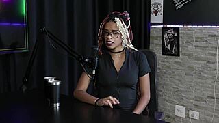 Naomi Campos chats hairy women backlash in sheer red lingerie