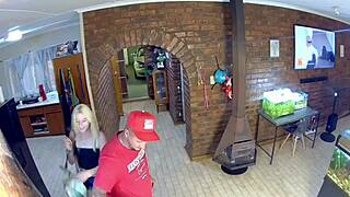 i caught my husband at work licking shaved pussy of pretty wife wannabe prostitute closeup cuckold muff diving