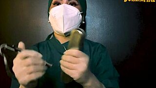 i can't resist stroking my cock with tight latex gloves in extreme fetish play