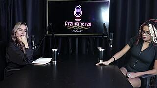 Naomi Campos chats hairy women backlash in sheer red lingerie