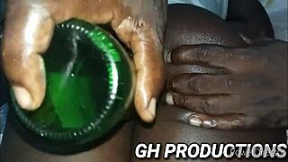 yo check club bottle stuffing yaa yaas pussy then deep in her ass while she fingers