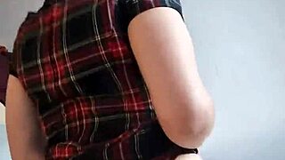 Slutty fat-ass trans melody sucks cock, rides hard, and gapes wide.