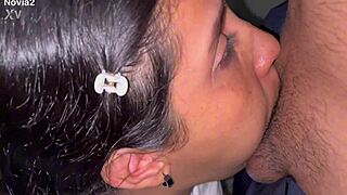 you like watching me gag on cock trying deepthroat in the bath? latina teen chokes hard