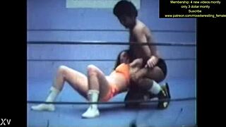 Hey, watch her pin him down nude in fierce wrestling match?