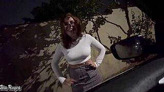 hey, that prostitute handles his huge cock outdoors right?