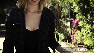 Slender taboo teen takes hard pounding to jizz finish