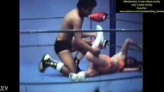 Hey, watch her pin him down nude in fierce wrestling match?