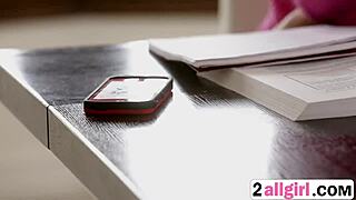 😏 glamour brunette and redhead babes kiss juicy wet pussies while smoking hot 🔥